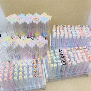 Cross-Mirror Grafted False Eyelash Brush Head Eyelash Curler Tube Pull Cloth Eyelash Brush Cartoon Eyelash Brush Eyelash Comb Eyebrow Brush