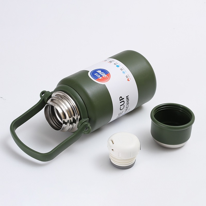 Simple nuevo 304 taza de acero inoxidable motocicleta al aire libre de gran capacidad de viaje hervidor deportivo hervidor de montaña portátil