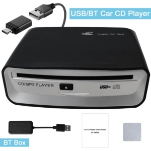 Car CD player with lossless audio quality, external CD player, USB connection, DVD player, external CD optical drive