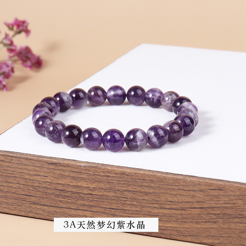 3a natural fantasy amethyst bracelet