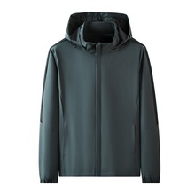 设计师原创男式春秋季连帽工装夹克上衣加大码时尚商务防风休闲男