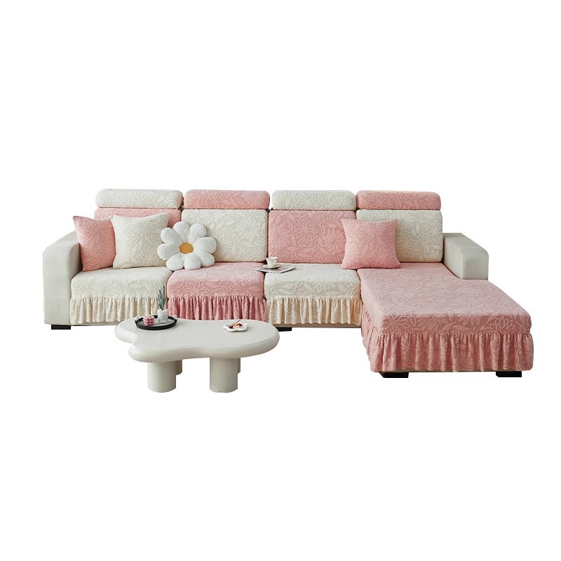 Cream Wind Elástico Falda sofá cubierta nueva 2024 sofá antideslizante cubierta todo incluido cubierta universal anti-gato tela de agarración