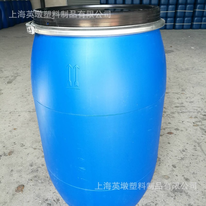 200L塑料桶抱箍桶大口化工桶200KG法兰桶开口桶耐酸碱220公斤升桶|undefined