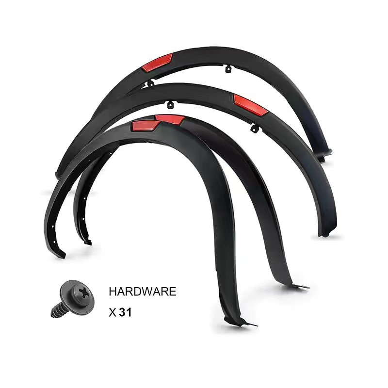 Adecuado para Nissan navaraNP30016 + película roja plata 3 pulgadas pequeña rueda ceja coche modificación Accesorios