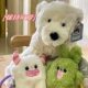 Little Red Book with Cute Mouse Plush Schoolbag Pendant Jewelry Instagram Keychain Birthday Gift Cute Pet