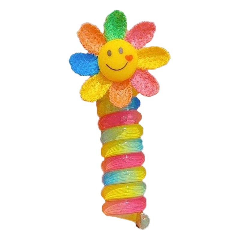 Bobina DE LOS NIÑOS línea telefónica banda de pelo hembra alta Cola de Caballo KT cabeza cuerda 2023 lazo Cola de Caballo banda de goma alta cuerda de Pelo elástico color