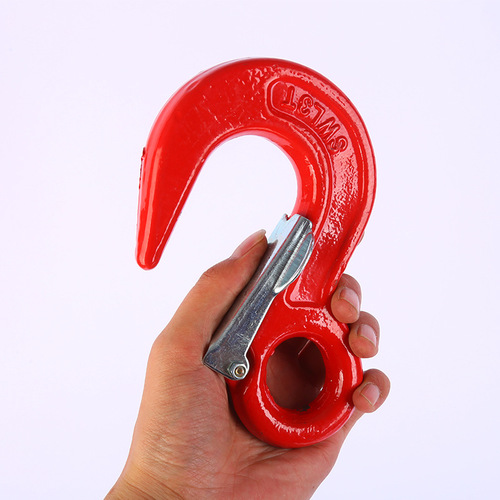 Lifting hook container hook large opening hook alloy steel insurance swivel hook 1T3T5T eye hook