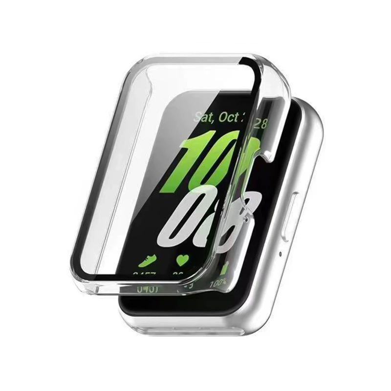 Защитный чехол (Samsung) Galaxy Fit3 SM‑R390, поликарбонат, передняя часть со стеклом закаленным, полный охват