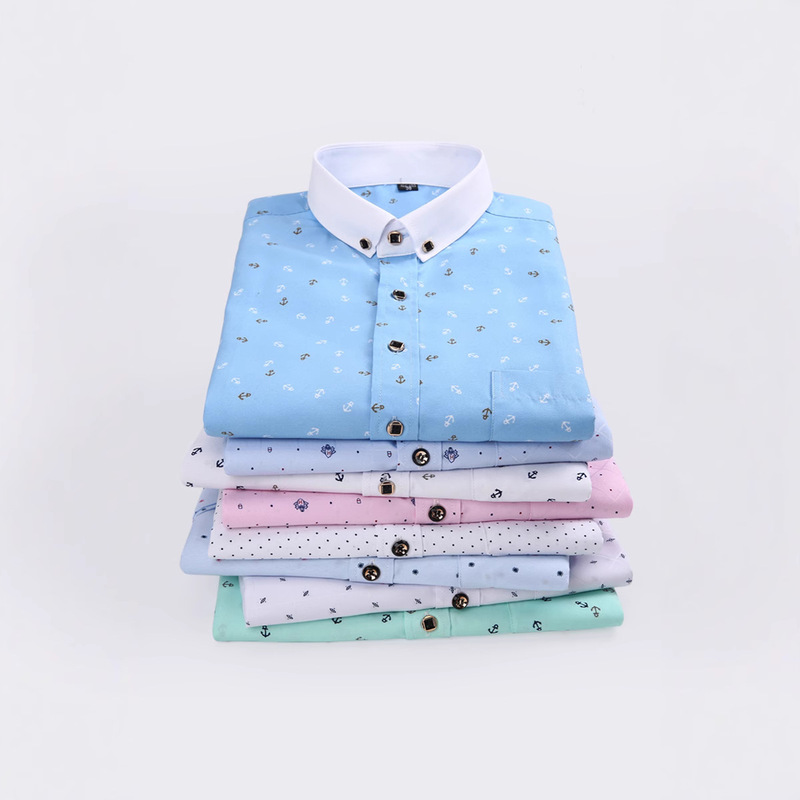 Popular Long-Sleeved Shirt for All Seasons Men's Business Shirt with Printed Peach Skin Long-Sleeved Source Factory with Logo Printing Popular Long-Sleeved Shirt for All Seasons Men's Business Shirt with Printed Peach Skin Long-Sleeved Source Factory with Logo Printing