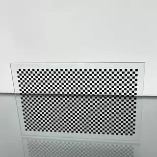 고정밀 0.5UM 교정 보드 바둑판 광학 교정 보드 기계 비전 그리드 유리 교정 보드