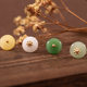 Imitation jade glass safe button national wind button Chinese retro Hanfu antique cheongsam glass buckle accessories wholesale