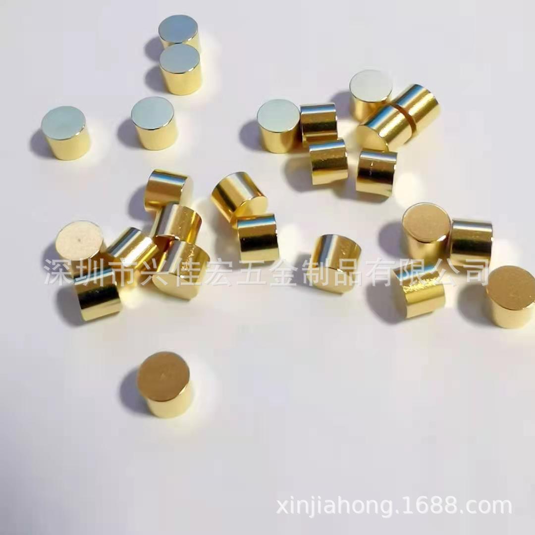 镀金铜柱直径4mm高度3毫米导电铜柱导电触点小铜粒电路板隔离铜柱