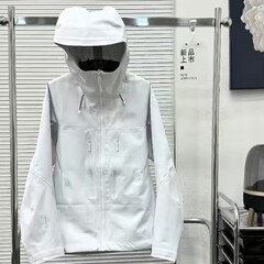 新款鸟家同款sv7代极地白户外硬壳防水防风防水冲锋衣