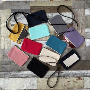 Factory Customized Fabric Crossbody Mobile Phone Bag, Customizable Size, Logo Color, Coin Zipper Crossbody Mobile Phone Bag