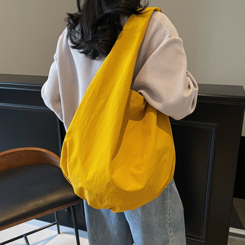 Bolso Tote de moda coreana 2025 nuevo bolso de lona bolso de tendencia perezosa bolso de hombro de gran capacidad casual
