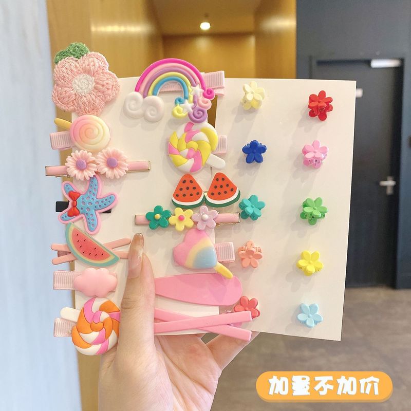 夏季儿童毛绒发卡侧边夹小香风头饰女童不伤发高级感可爱发夹|undefined