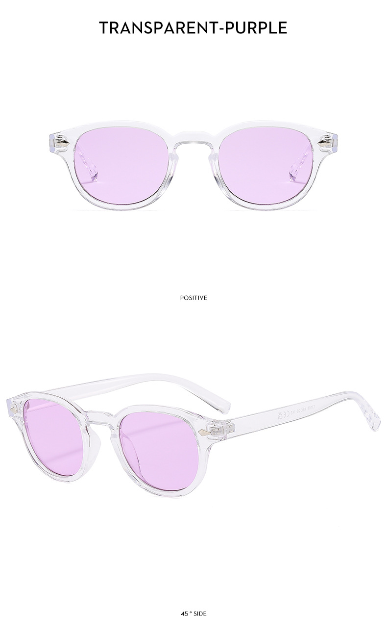 24g Weight Full Frame Glasses Structure Sunglasses Classification Ac, UV400 Protection Lens Material Round Frame Glasses Style Outdoor, Travel Occasion Solid Color Pattern Men's Gender IG Style, Streetwear Style Grey, Black Color IG Style Streetwear Solid Color Ac UV400 Protection Round Frame Full Frame Men's Sunglasses 19