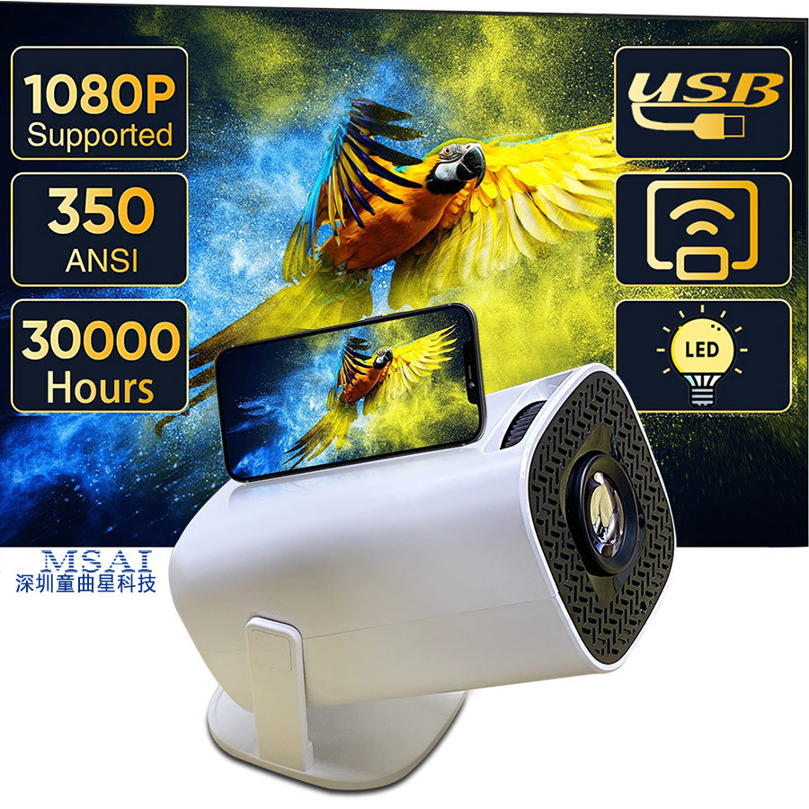 Comercio exterior exportación proyector de pantalla de teléfono móvil traductor de IA traducción simultánea transcripción en tiempo real traductor de auriculares fuera de línea