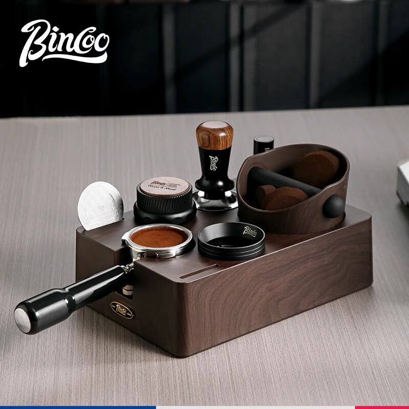 Bincoo Tamper Base Espresso Machine Tamper Powder Distributor Knock Box Storage Tool Universal for Cafes Bincoo Tamper Base Espresso Machine Tamper Powder Distributor Knock Box Storage Tool Universal for Cafes