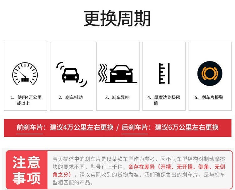 Adapt to Zotye T700 brake pads Original car ceramic front and rear wheel brake pads Original