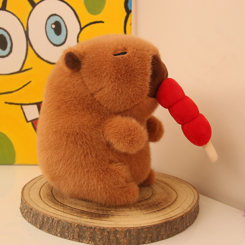 Máquina de muñecas de 8 pulgadas al por mayor, juguetes de peluche, máquina de agarre boutique, muñeca Kapibala, regalo de lanzamiento de boda