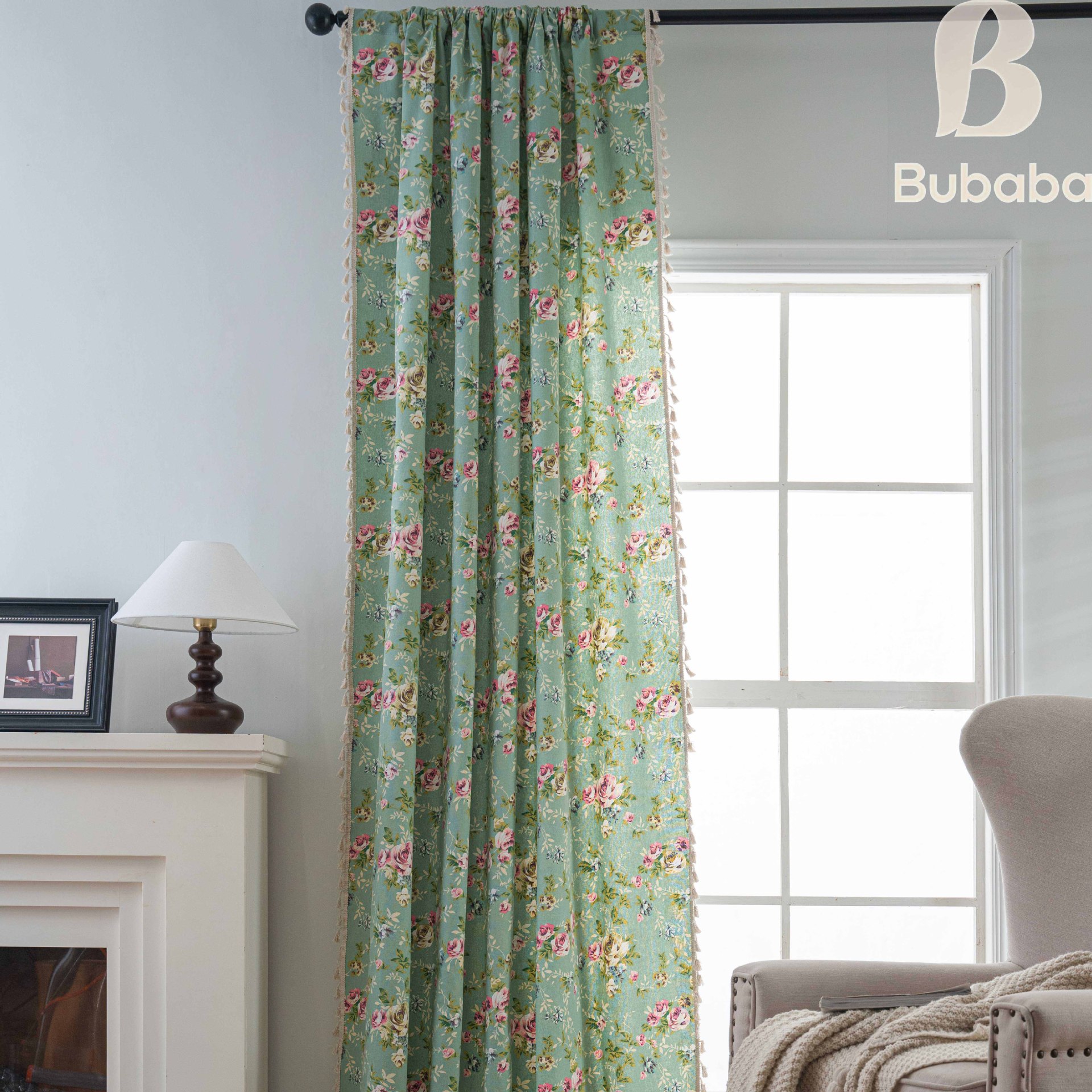 Cortinas estampadas estilo country americano gato voador_voghion.com