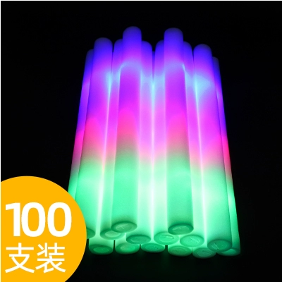 Sponge colorful flashing light stick from foam