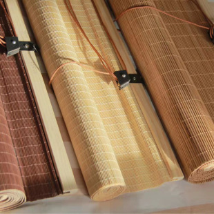 Bamboo Curtain Roller Curtain Bamboo Curtain Punch-free Roller Lifting Retro Study Balcony Tea Room Sunscreen Shading New Product