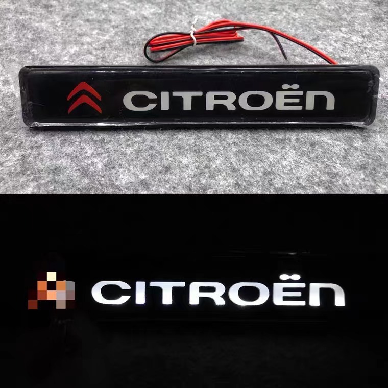 Aplicable al logotipo del coche Citroen C5 Sega DS5LS LED luminoso coche luz de la insignia del coche con luz de modificación luz decorativa image 3