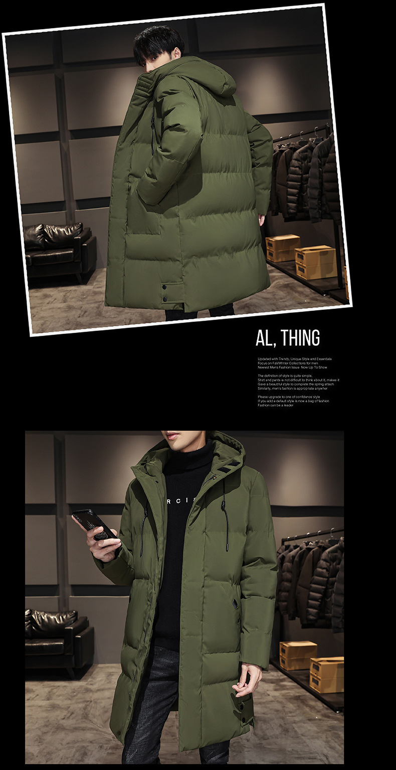 Veste d'hiver homme à capuche chaude rembourrée et doublée_voghion.com