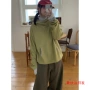 拼色连帽显瘦宽松卫衣