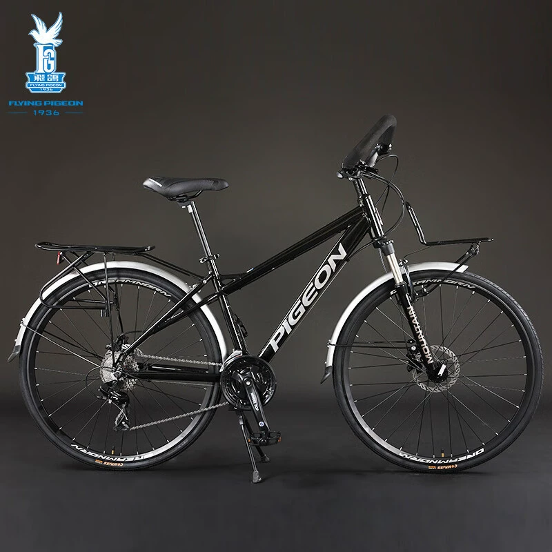 Велосипед Flying Pigeon Travel с рулем-бабочкой, 27-скоростной дисковый тормоз, внедорожный мужской и женский велосипед из алюминиевого сплава.