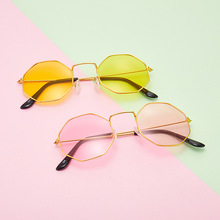 韩国ins同款超轻太阳镜可爱八角不规则眼镜学生款多边形平光镜