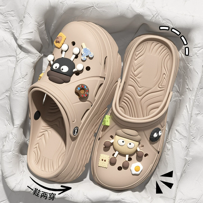 New Balance 2025 новые пузырчатые обувь женская обувь Crocs солнечные ботины дышащие толстая подошва усиленная подошва