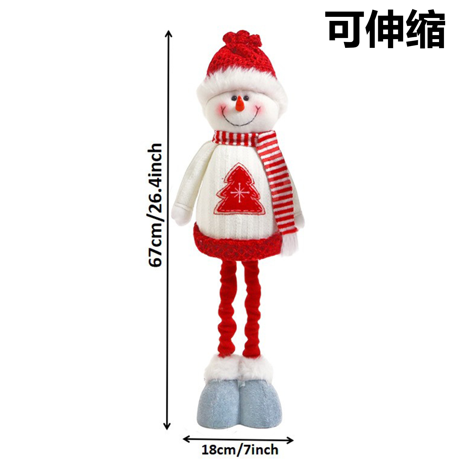 Navidad transfronteriza Papá Noel muñecas de nieve miniaturizadas lindas estrellas decoración de árboles de Navidad ventanas decoración de escritorio