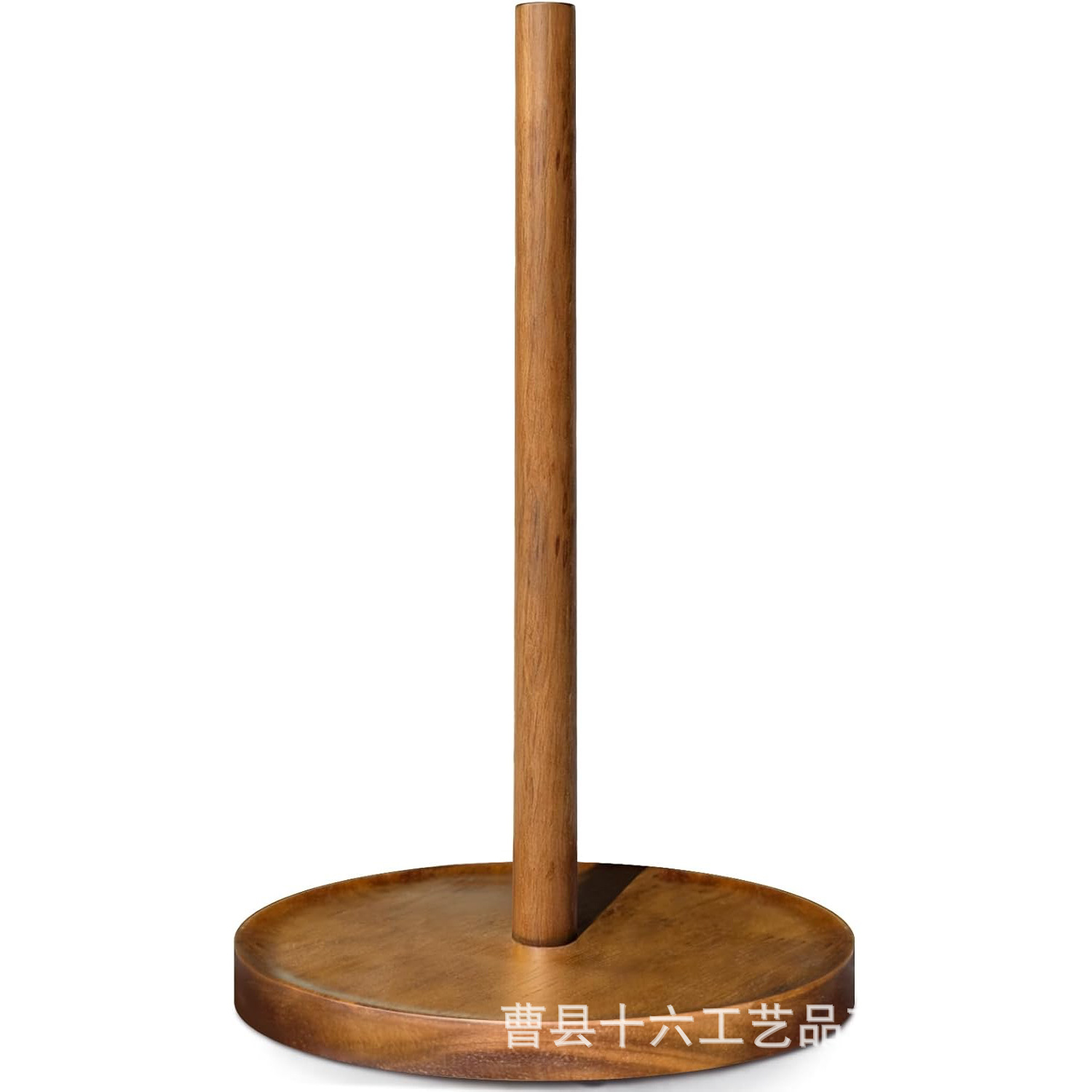 Cross-Border Wooden Kitchen Paper Towel Holder, No-Drill Roll Paper Holder, Plastic Wrap and Storage Bag Stand, Simple Lazy Person's Storage Rack