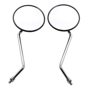 Goofit Black Plastic Rearview Mirror (Round) Thread Diameter 8mm, Mirror Diameter