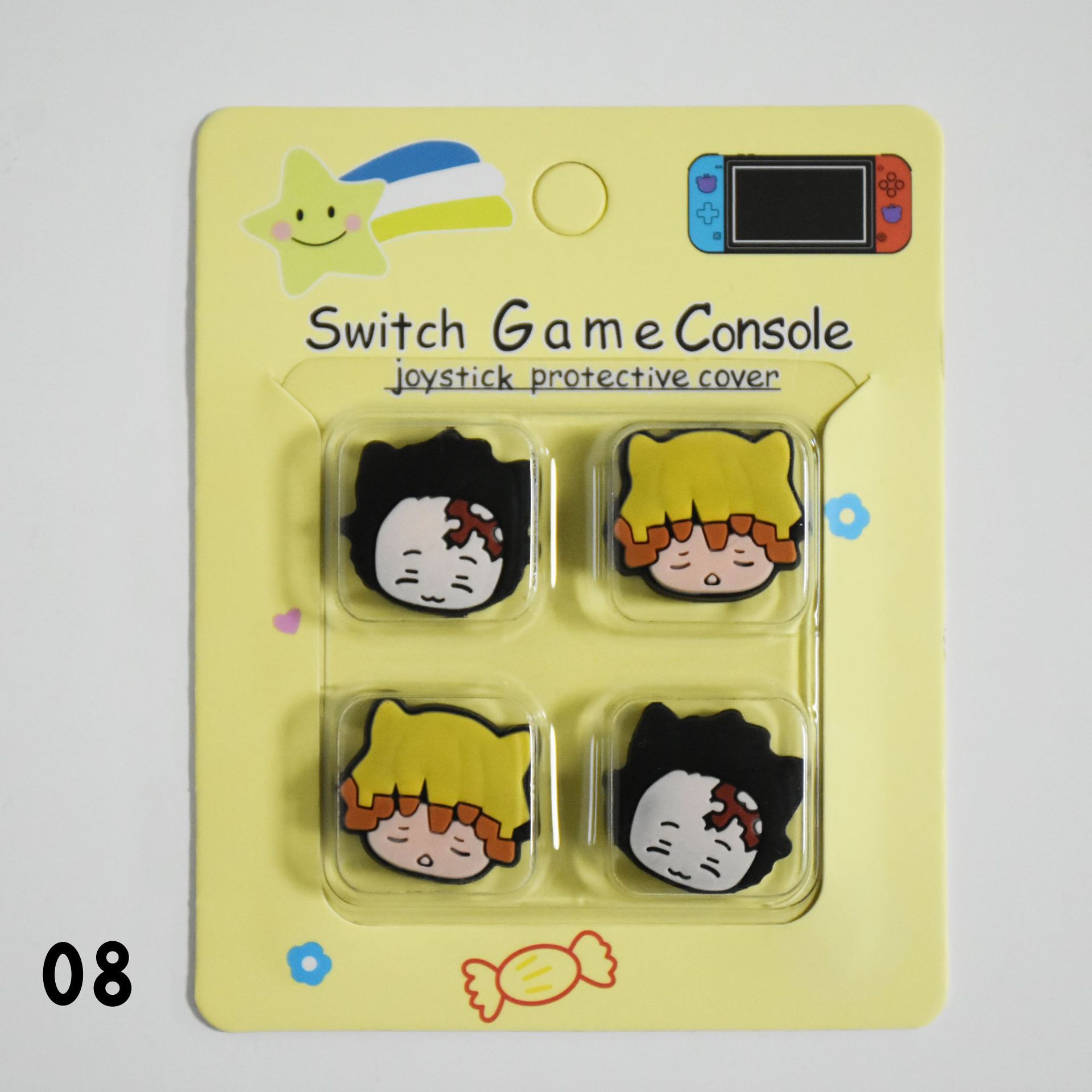 Tapa basculante de silicona de Nintendo Switch de dibujos animados NS Lite tapa basculante tapa protectora mango tapa protectora basculante