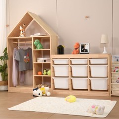 子供用ワードローブ収納キャビネット子供部屋シンプルな無垢材吊りワードローブ男の子と女の子の小さなワードローブキャビネットベビー収納キャビネット