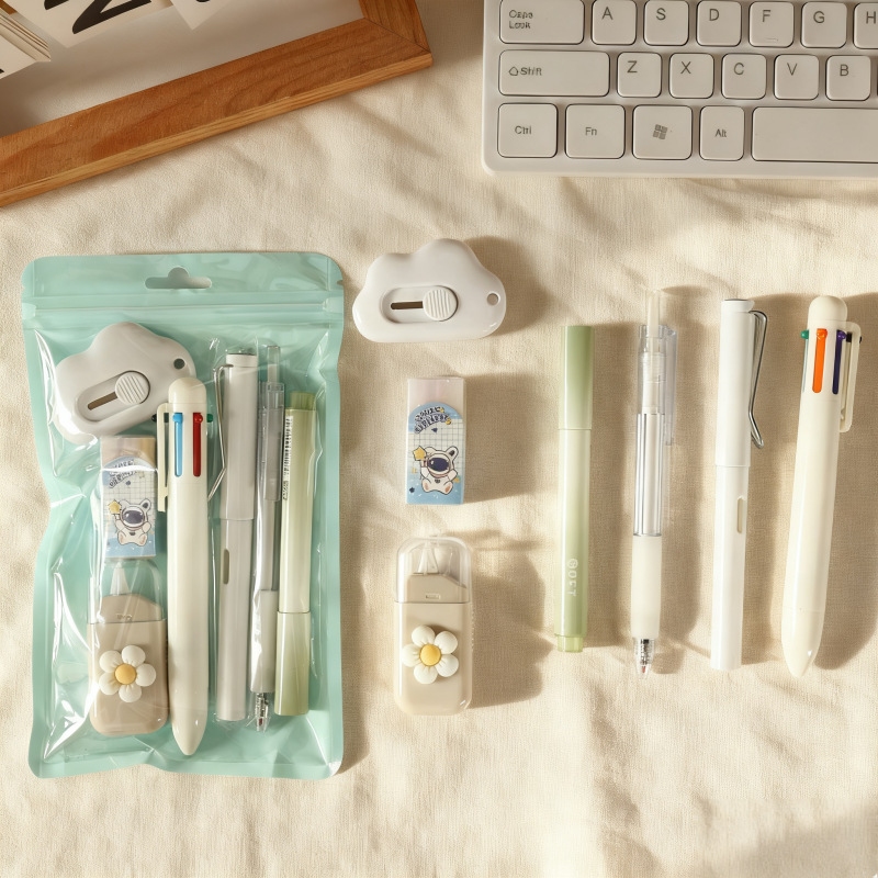 Set de Papelería Escolar Set de 7 Piezas para Estudiantes