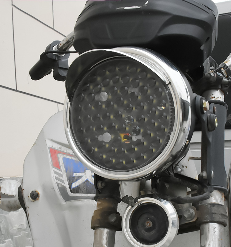 Electric Tricycle Super Bright Headlight Modified Headlight 12V-80V Universal Motorcycle Led Light Front Round Light