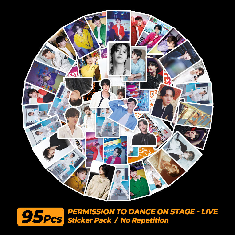 Pegatinas integradas 100 pegatinas de flujo coreano pegatinas de soporte pegatinas de la vida real KPOP pegatinas decorativas IVE 96 piezas