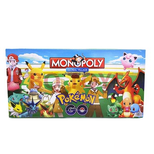 Cartoon Pokemon Monopoly Board Toy English Monopoly Game Board Card Game