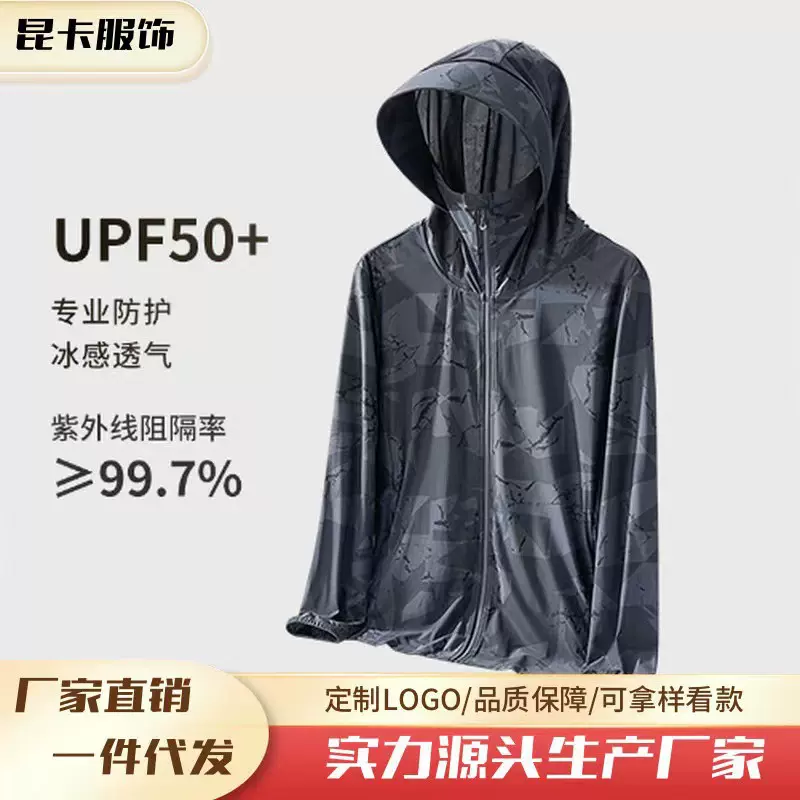 迷彩防晒衣男女款春夏季长袖透气运动户外皮肤风衣防紫外线衣