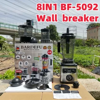 跨境 8in1blender商用不锈钢大功率搅拌机家用纯铜绞肉碎冰榨汁机
