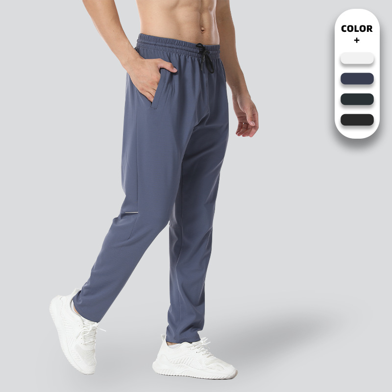 Pantalones deportivos de secado rápido de color sólido Otoño de los hombres Nuevos pantalones sueltos de entrenamiento de baloncesto fitness al aire libre pantalones casuales hombres