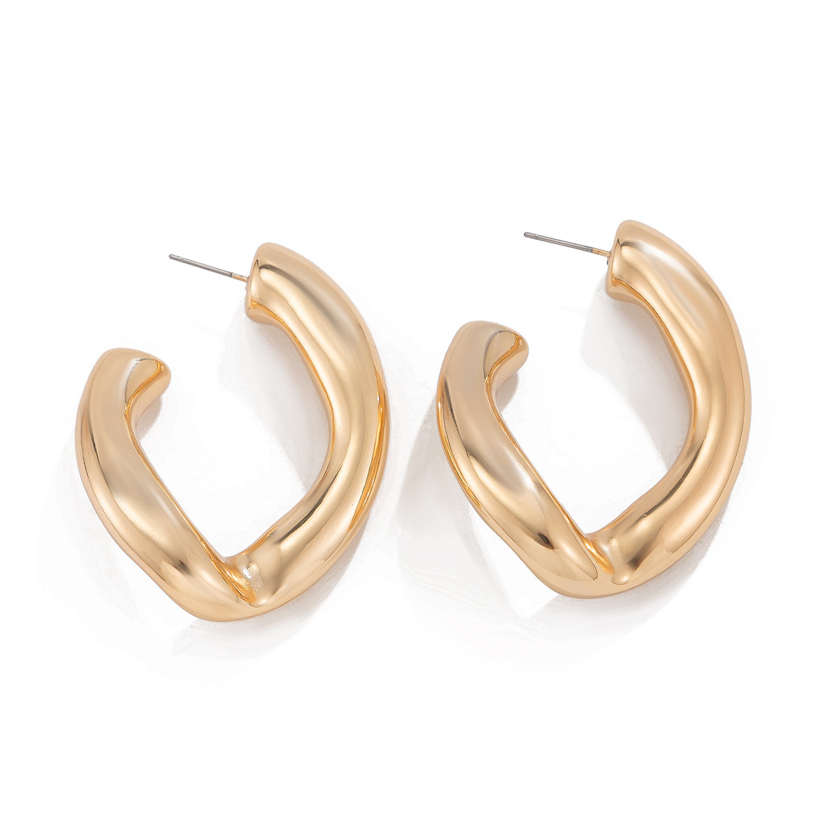 15g Weight Alloy Ear Needle Material Earrings Classification 1 Pair Quantity Holiday, Travel Occasion CCB, Alloy Material Geometric Pattern Women's Gender Plating Design Casual, Elegant, Lady Style 1 Pair Casual Elegant Lady Geometric Plating CCB Alloy Earrings 41