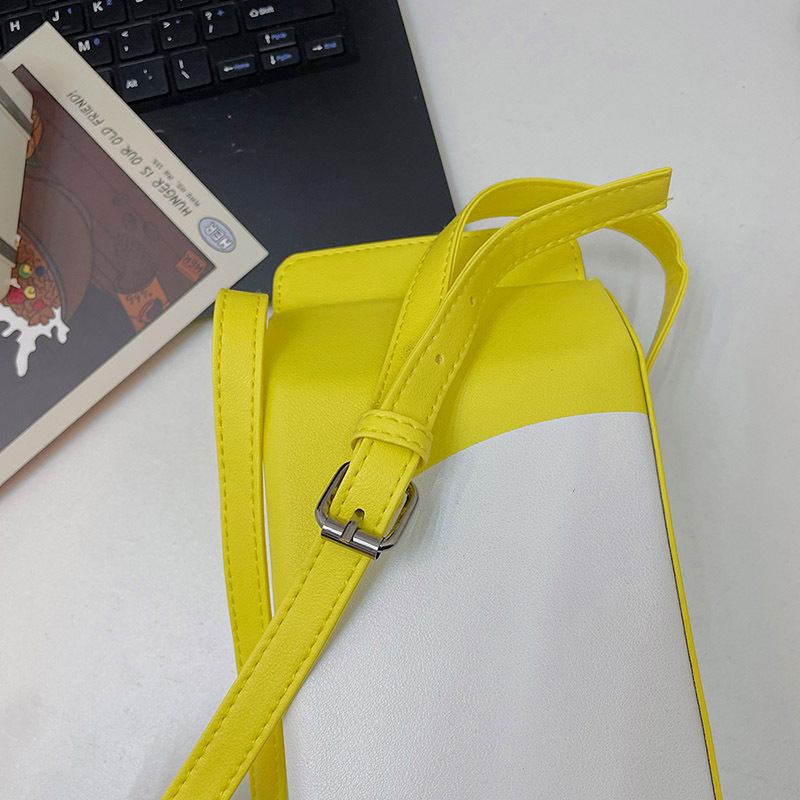 Small Pu Leather Fruit Square Buckle Crossbody Bag display picture 75