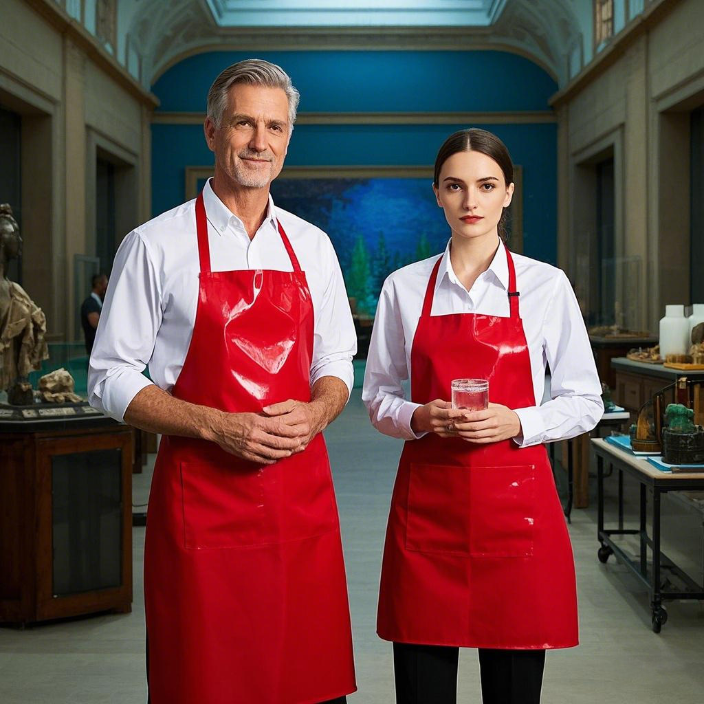 TPU 어깨 방수 앞치마 남성 작업은 허리 작업 냉장 보관 식품 수생 주방 내유성 앞치마