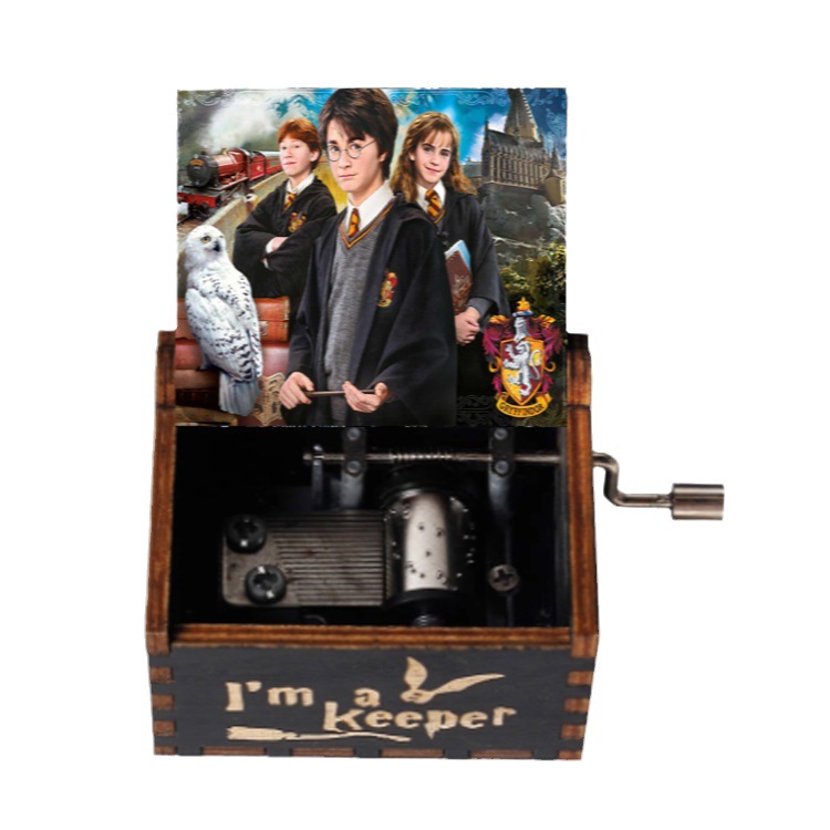 源工場ハリーポッターハイドウェイ手揺れ木製オルゴールミニオルゴールクリエイティブ誕生日プレゼント
